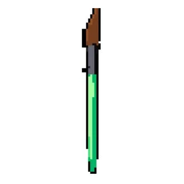 Painter artist paint brush pixel art vector illustration Stock Illustration