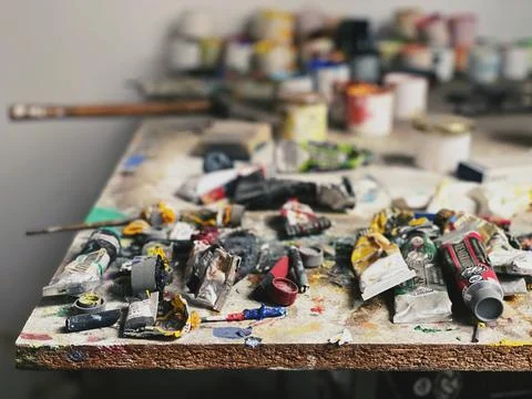 Painter atelier Foto stock