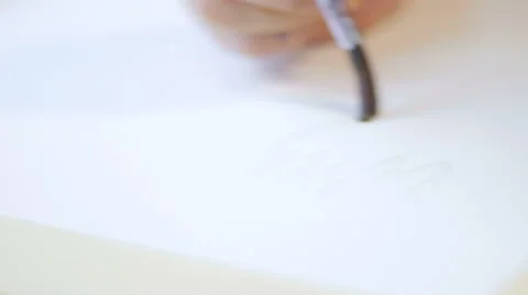 Painter drawing with water and colors closeup 스톡 동영상 59222321