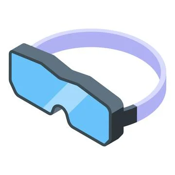Painter glasses icon isometric vector. Paint spray Stock Illustration