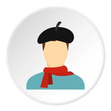 Painter icon circle Stock Illustration