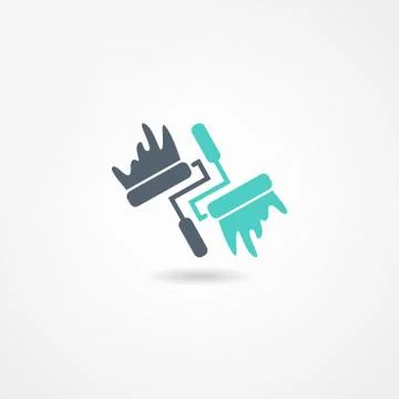 Painter icon Stock Illustration