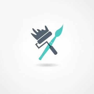 Painter icon Stock Illustration