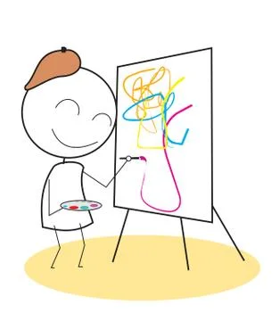 Painter Stock Illustration