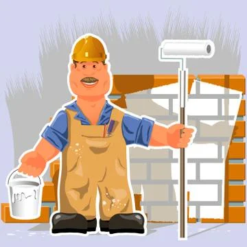 Painter Stock Illustration