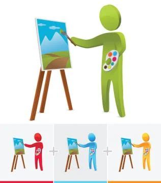 Painter Stock Illustration