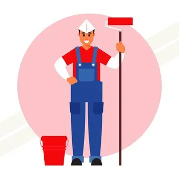 A-painter Stock Illustration