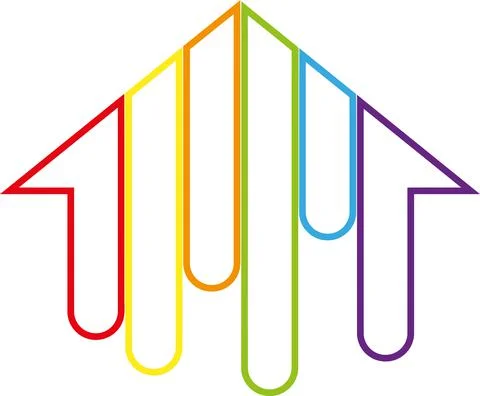Painter, painter logo, house, logo, icon Stock Illustration