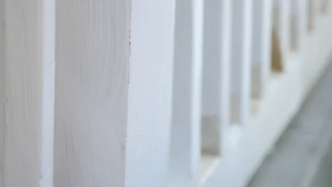 Painter painting an outdoor railing Stock Footage 101220814