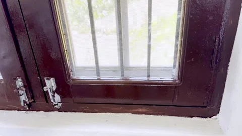 Painter Painting Window and Wall of Newly Constructed House Stock Footage 339530563