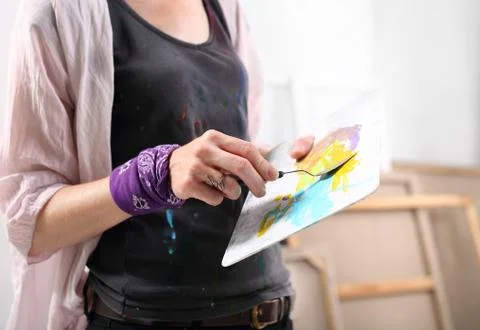 The painter 스톡 사진