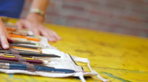 Painter tools picking detail pan 스톡 동영상 59239464