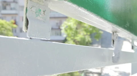 Painter Using Paint Roller Stock Footage 65586075