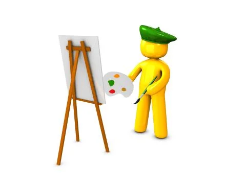 Painter1 스톡 일러스트
