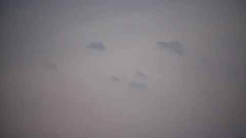 Painterly clouds against a gray and pink sky 02 Stock Footage 145849291