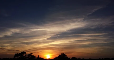 Painterly Sunset Time Lapse (2160p 25fps) Stock Footage 97363217