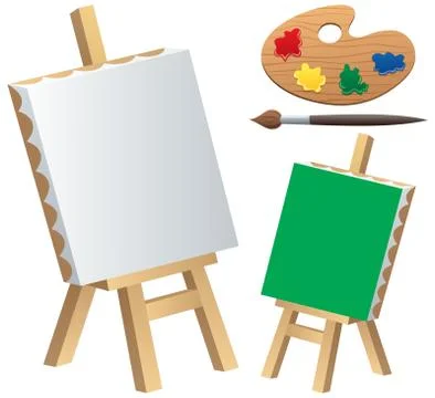Painting Accessories Stockillustratie