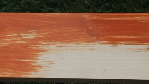 Painting a board with special protective coverage Video stock 221238027