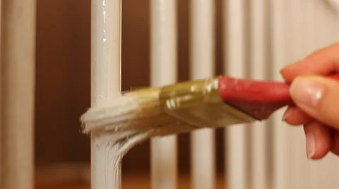 Painting with brush Stock Footage 52128680