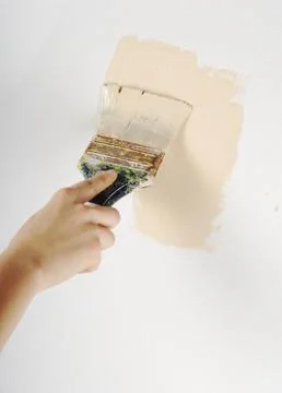 Painting with brush Stock Photos