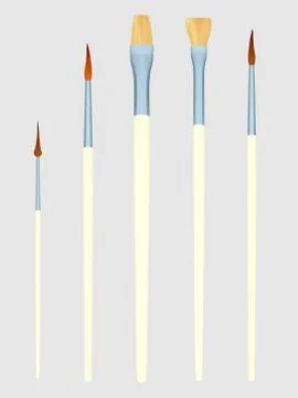 Painting brushes Stockillustratie
