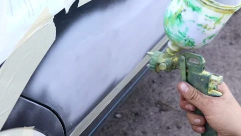 Painting a car Stock Footage 294784201