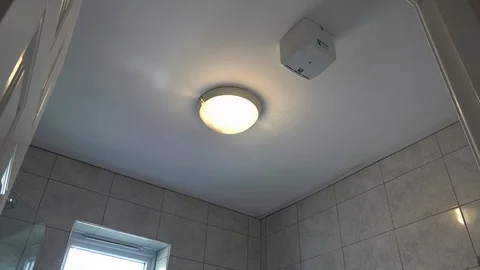 Painting a ceiling Stock Footage 94912192