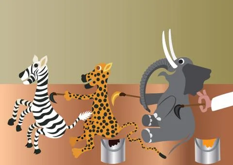 Painting class Stock Illustration