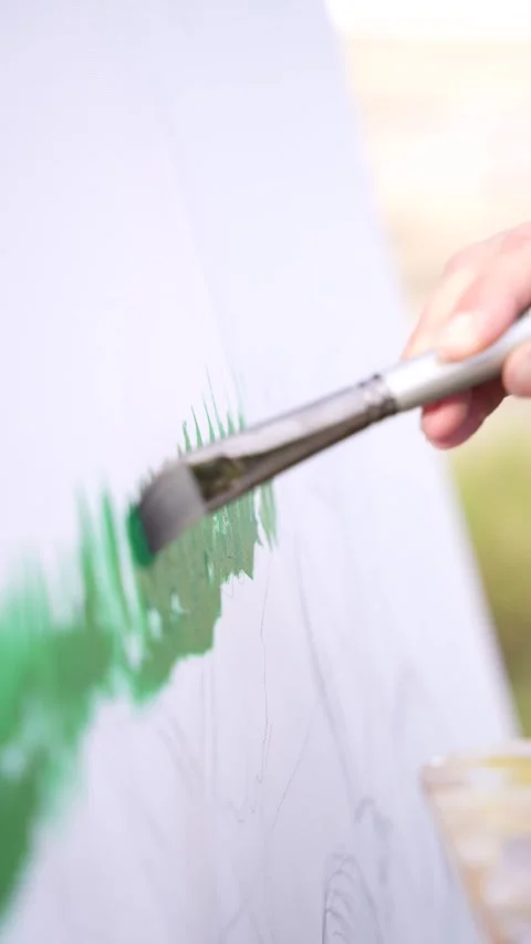 Painting Close-Up Stock Footage 315786874
