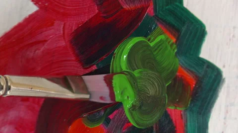 Painting Colors Stock Footage 48003140