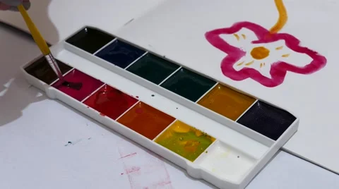 Painting Colours Vídeos de archivo 58686422