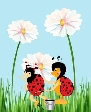 Painting dots Stock Illustration