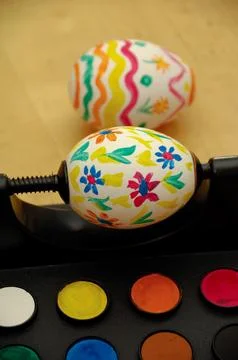 Painting easter egg Stock Photos