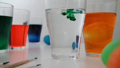 Painting Easter eggs Stock Footage 72152727