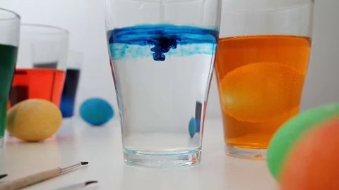 Painting Easter eggs Stock Footage 72153111