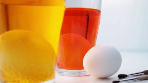 Painting Easter eggs Stock Footage 72161646