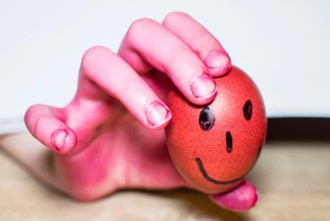 Painting easter eggs Stock Photos