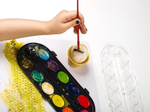 Painting egg Stock Photos