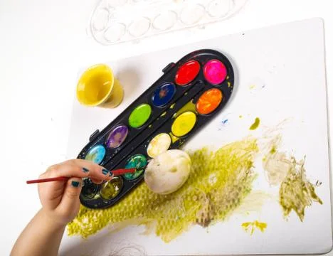 Painting egg Stock Photos