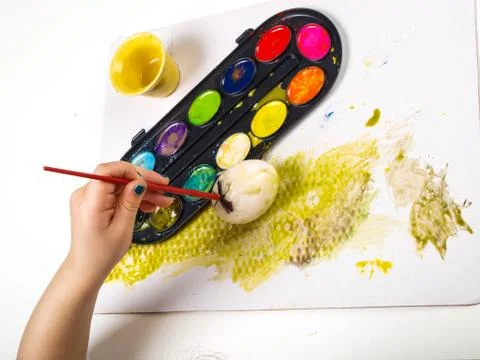 Painting egg Stock Photos