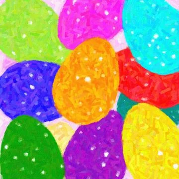 Painting eggs Stock Illustration