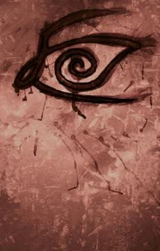 Painting of an Eye Stock Illustration