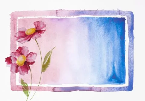 Painting of flowers Stock Illustration
