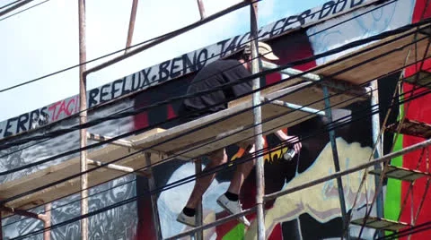 Painting Stock Footage 25042698