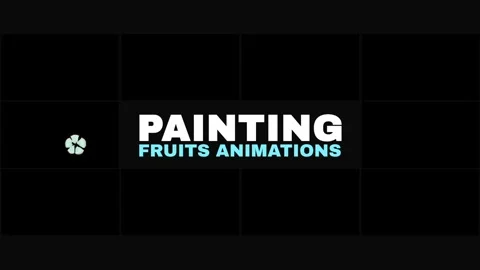 Painting Fruits Animation | After Effects After Effects stock