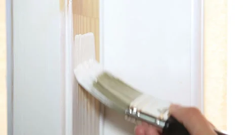 Painting hand Stock Footage 31979226