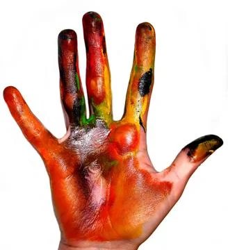 Painting hands Stock Photos