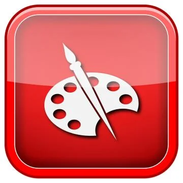 Painting icon Stock Illustration