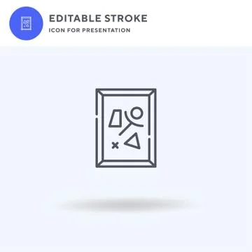 Painting icon vector, filled flat sign, solid pictogram isolated on white, logo Stock Illustration