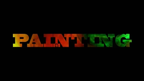 Painting Letters Stock Footage 172325819